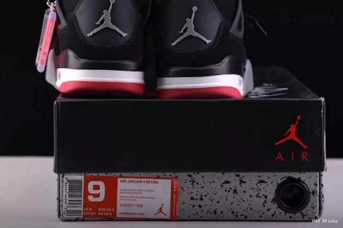 537 308497-089 Cement Black 4 Retro Jordan EasyMatch 1016